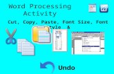 Word Processing Activity