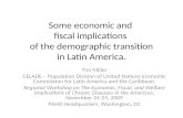 Some economic and  fiscal implications  of the demographic transition in Latin America.