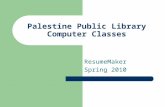 Palestine Public Library Computer Classes