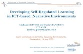 Developing Self-Regulated Learning in ICT-based  Narrative Environments