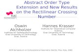 Abstract Order Type Extension and New Results on the Rectilinear Crossing Number