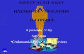 SAFETY AUDIT A KEY  HAZARD IDENTIFICATION  TECHNIQUE