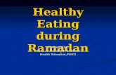 Healthy Eating during Ramadan