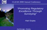 “Promoting Regulatory Excellence Through Surveying”