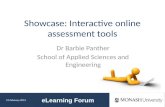 Showcase: Interactive online assessment tools