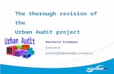 The thorough revision of the  Urban Audit project