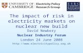 The impact of risk in electricity markets on nuclear new build