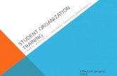 Student organization training