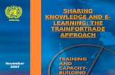 SHARING KNOWLEDGE AND E-LEARNING: THE TRAINFORTRADE APPROACH
