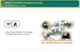 Abu Dhabi Women’s College Certified Designer Course