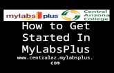 How to Get Started In MyLabsPlus
