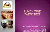 Lunch Time  Taste  Test