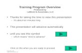Training Program Overview  Produced by  LeBlond & Associates, LLC