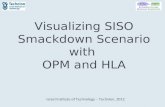 Visualizing SISO Smackdown Scenario with  OPM and HLA