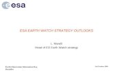 ESA EARTH WATCH STRATEGY OUTLOOKS