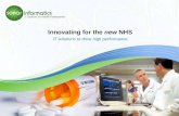 Innovating for the  new  NHS IT solutions to drive high performance