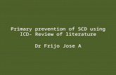 Primary prevention of SCD using ICD- Review of literature
