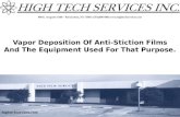 Vapor Deposition Of Anti-Stiction Films And The Equipment Used For That Purpose.