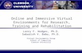 Online and Immersive Virtual Environments for Research, Training and Rehabilitation