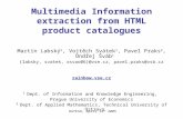 Multimedia Information extraction from HTML product catalogues