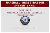 Marshall Registration System (MRS)