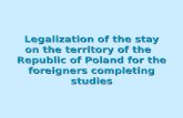 The basic legal acts referring foreigners residence in Poland
