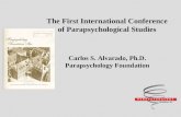 The First International Conference of Parapsychological Studies