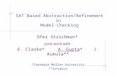 SAT Based Abstraction/Refinement in  Model-Checking
