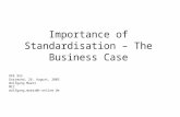 Importance of Standardisation – The Business Case
