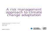 A risk management approach to climate change adaptation