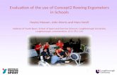 Evaluation of the use of Concept2 Rowing Ergometers in Schools