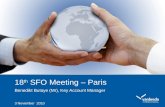 18 th  SFO Meeting – Paris
