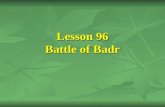 Lesson 96 Battle of Badr