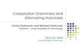 Conjunctive Grammars and Alternating Automata
