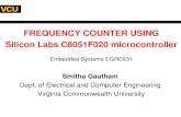 FREQUENCY COUNTER USING Silicon Labs C8051F020 microcontroller Embedded Systems EGRE631