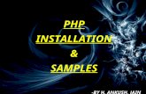 PHP INSTALLATION & SAMPLES -BY H. ANKUSH. JAIN