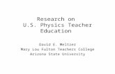 Research on  U.S. Physics Teacher Education