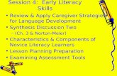 Session 4:  Early Literacy Skills