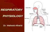 RESPIRATORY              PHYSIOLOGY Dr. Waheeb Alharbi