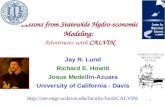 Lessons from Statewide Hydro-economic Modeling:  Adventures with  CALVIN