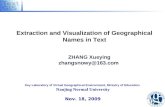 Extraction and Visualization of Geographical Names in Text