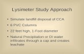 Lysimeter Study Approach