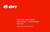 Coal and Gas Power Generation : Information sources