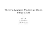 Thermodynamic Models of Gene Regulation