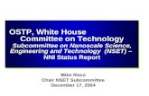 OSTP, White House                      Committee on Technology