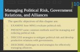 Managing Political Risk, Government Relations, and Alliances