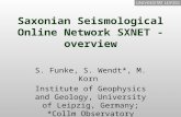 Saxonian Seismological Online Network SXNET - overview