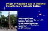 Origin of Coalbed Gas in Indiana: Insights from Isotopic Ratios