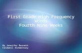 First Grade High Frequency Words Fourth Nine Weeks