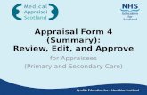 Appraisal Form 4 (Summary): Review, Edit, and Approve